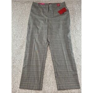 212 Dress Pants Size 16W 16 Womens Gray Stretch Work Mid Rise Curvy Straight NWT